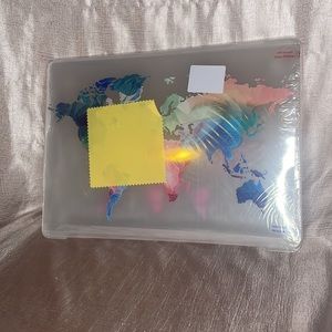 🐼 3/$25 World map case and keyboard cover for MacBook